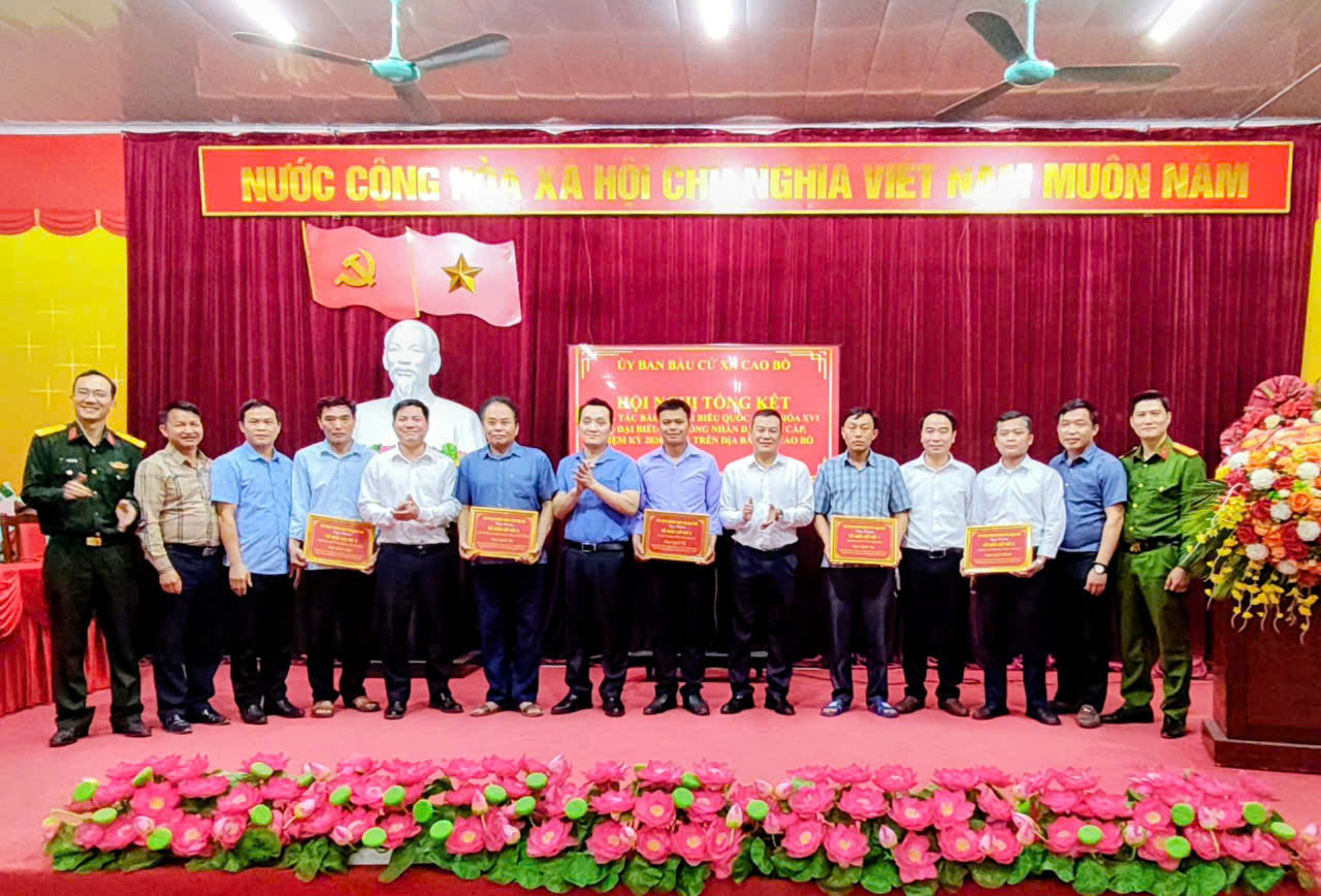 Xã Cao Bồ tổ chức Hội nghị tổng kết công tác bầu cử nhiệm kỳ 2026–2031