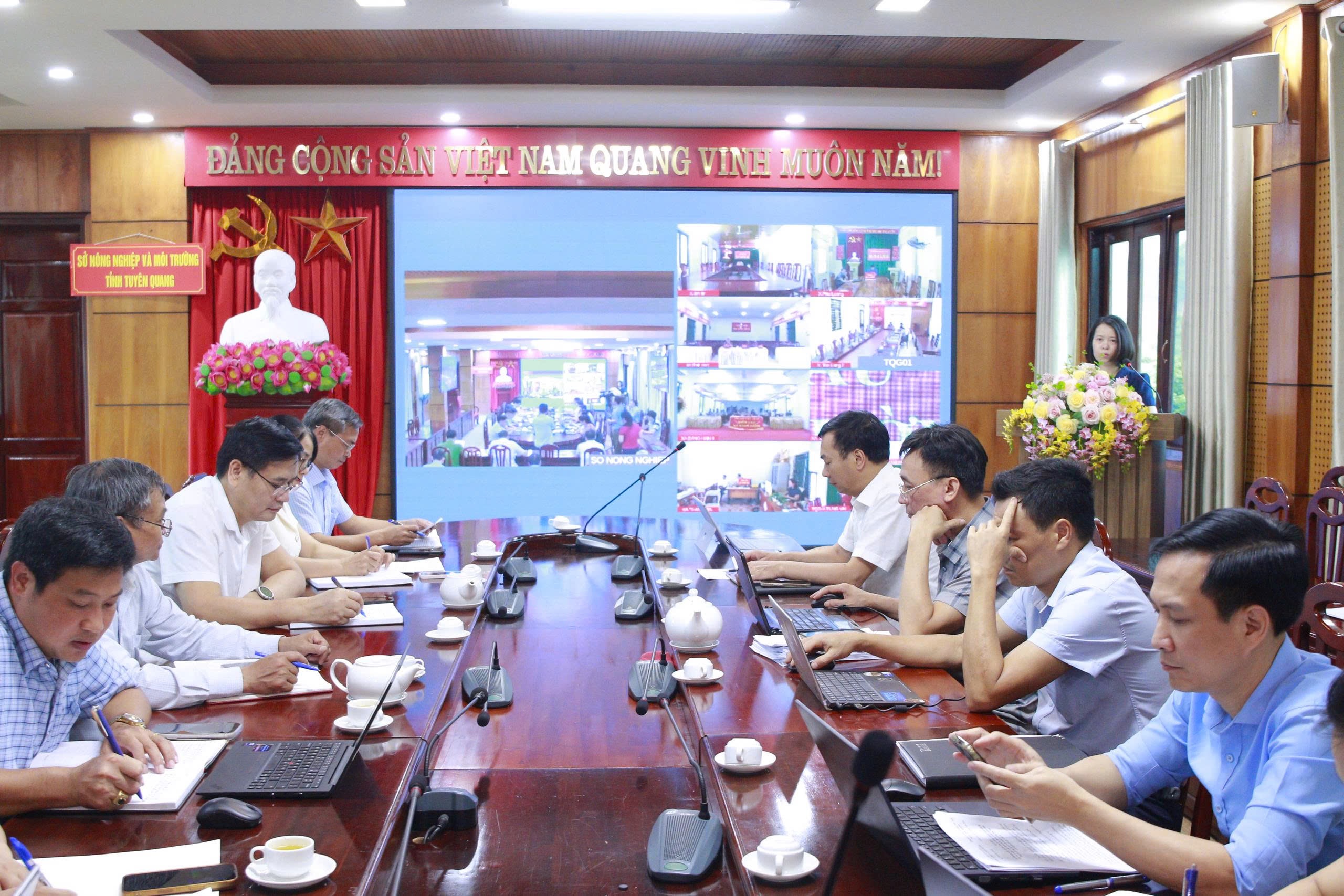 SỞ NÔNG NGHIỆP VÀ MÔI TRƯỜNG TRIỂN KHAI HỘI NGHỊ TẬP HUẤN TRỰC TUYẾN VỀ CÔNG TÁC ĐO ĐẠC, LẬP BẢN ĐỒ ĐỊA CHÍNH VÀ ĐĂNG KÝ ĐẤT ĐAI
