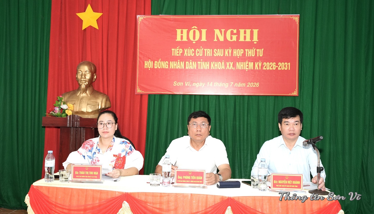 Tổ Đại biểu số 4 HĐND tỉnh Tuyên Quang tiếp xúc cử tri tại xã Sơn Vĩ