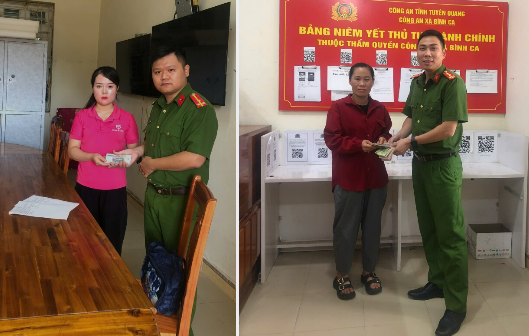 CÔNG AN XÃ BÌNH CA BIỂU DƯƠNG GƯƠNG NGƯỜI TỐT, VIỆC TỐT