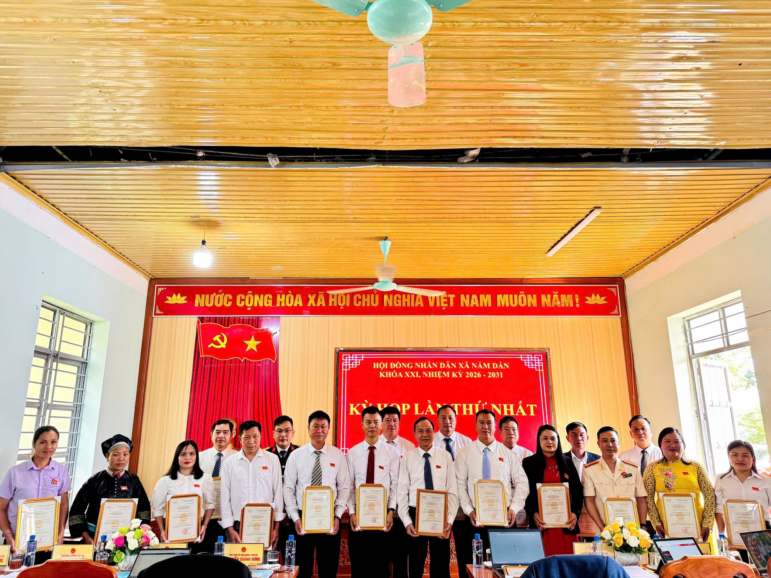 KỲ HỌP THỨ NHẤT HỘI ĐỒNG NHÂN DÂN XÃ NẤM DẨN  KHÓA XXI, NHIỆM KỲ 2026 - 2031.