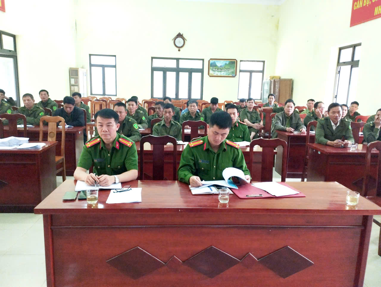 CÔNG AN XÃ TÂN THANH TỔ CHỨC HỘI NGHỊ GIAO BAN TRIỂN KHAI PHƯƠNG ÁN BẢO ĐẢM ANTT PHỤC VỤ BẦU CỬ