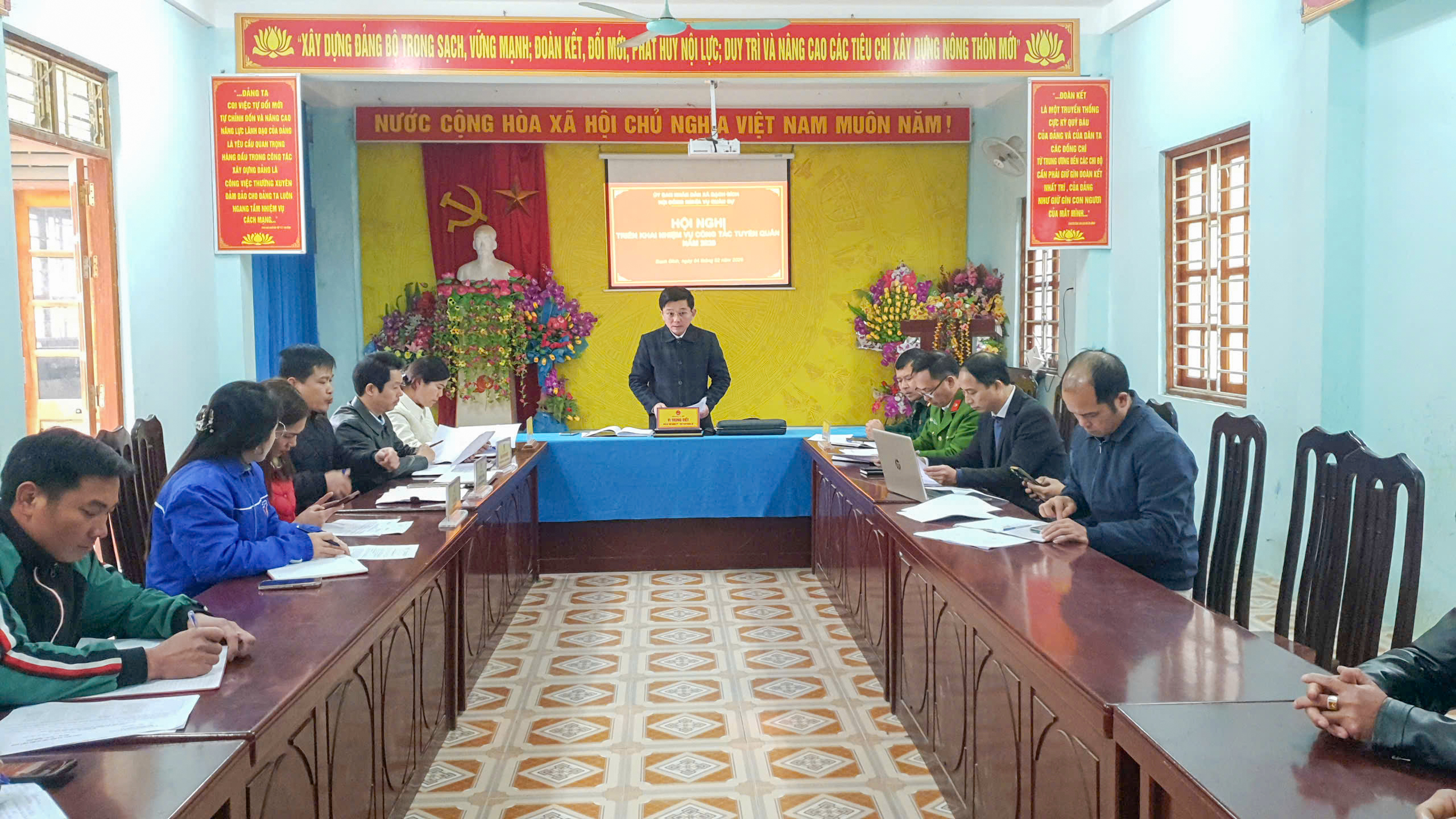 XÃ BẠCH ĐÍCH HỌP HỘI ĐỒNG NGHĨA VỤ QUÂN SỰ NĂM 2026