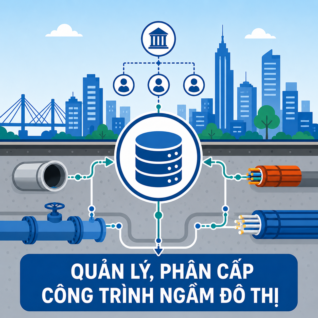 Tuyên Quang ban hành quy định về quản lý, cung cấp dữ liệu công trình ngầm đô thị