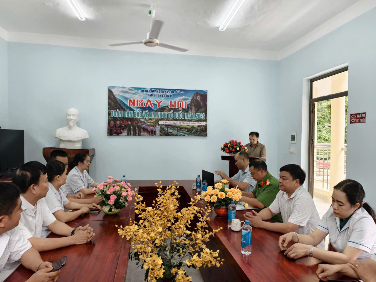 TRẠM Y TẾ XÃ CÁN TỶ TỔ CHỨC NGÀY HỘI TOÀN DÂN BẢO VỆ AN NINH TỔ QUỐC NĂM 2026