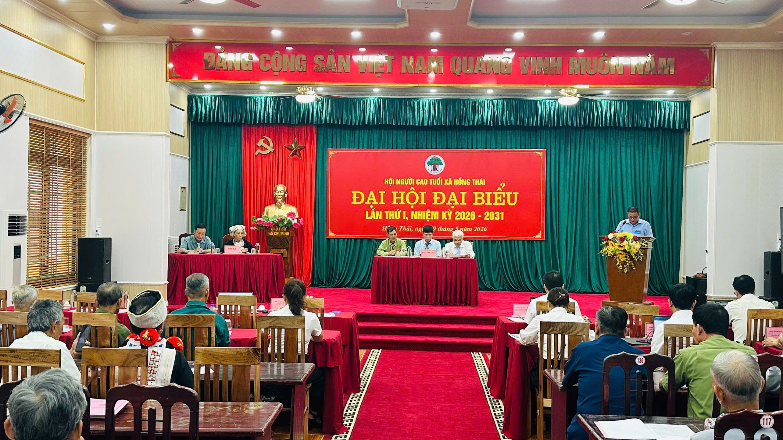 Xã Hồng Thái tổ chức Đại hội đại biểu Hội Người cao tuổi lần thứ I, nhiệm kỳ 2026 - 2031