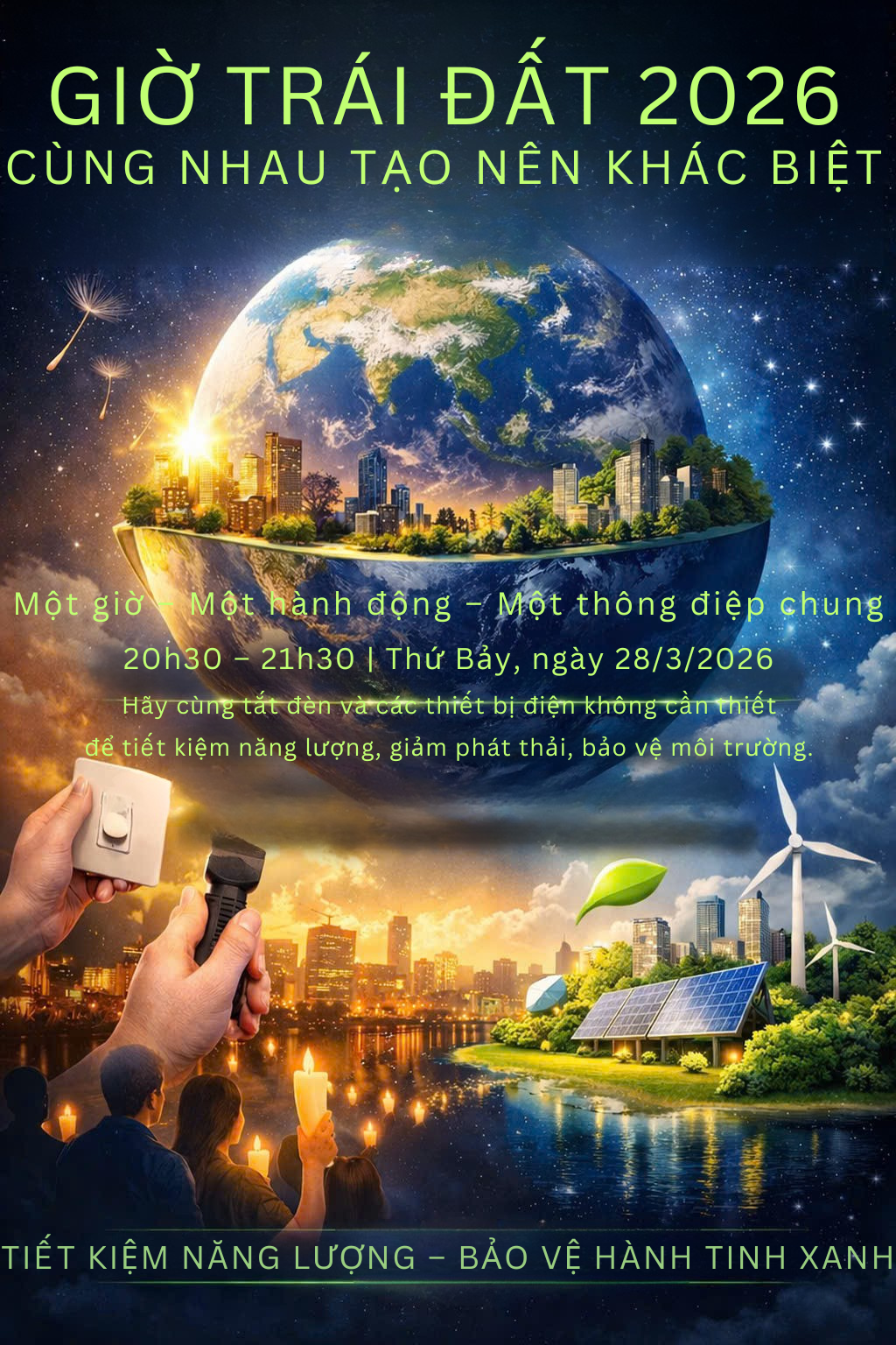 HƯỞNG ỨNG GIỜ TRÁI ĐẤT 2026