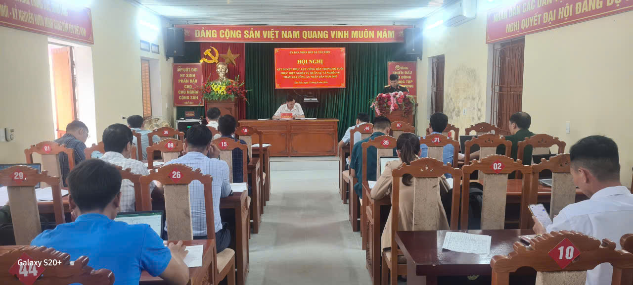 Hội nghị xét duyệt thực lực công dân thực hiện nghĩa vụ quân sự năm 2027