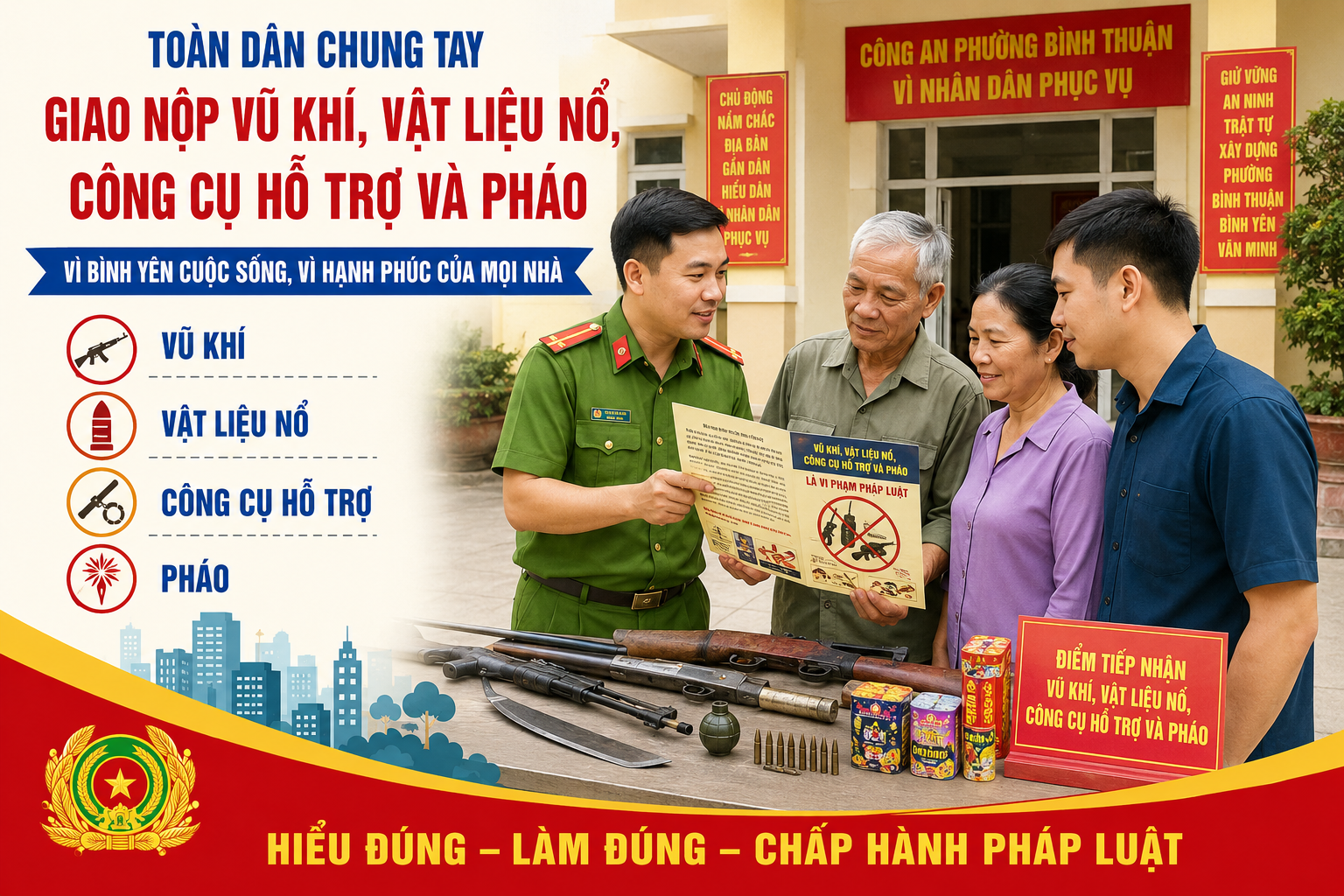 BÌNH THUẬN: GẦN DÂN, SÁT ĐỊA BÀN, CHỦ ĐỘNG PHÒNG NGỪA TỪ CƠ SỞ