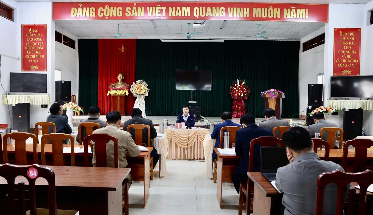 Đảng uỷ xã Thượng Lâm tổ chức Hội nghị họp Ban thường vụ