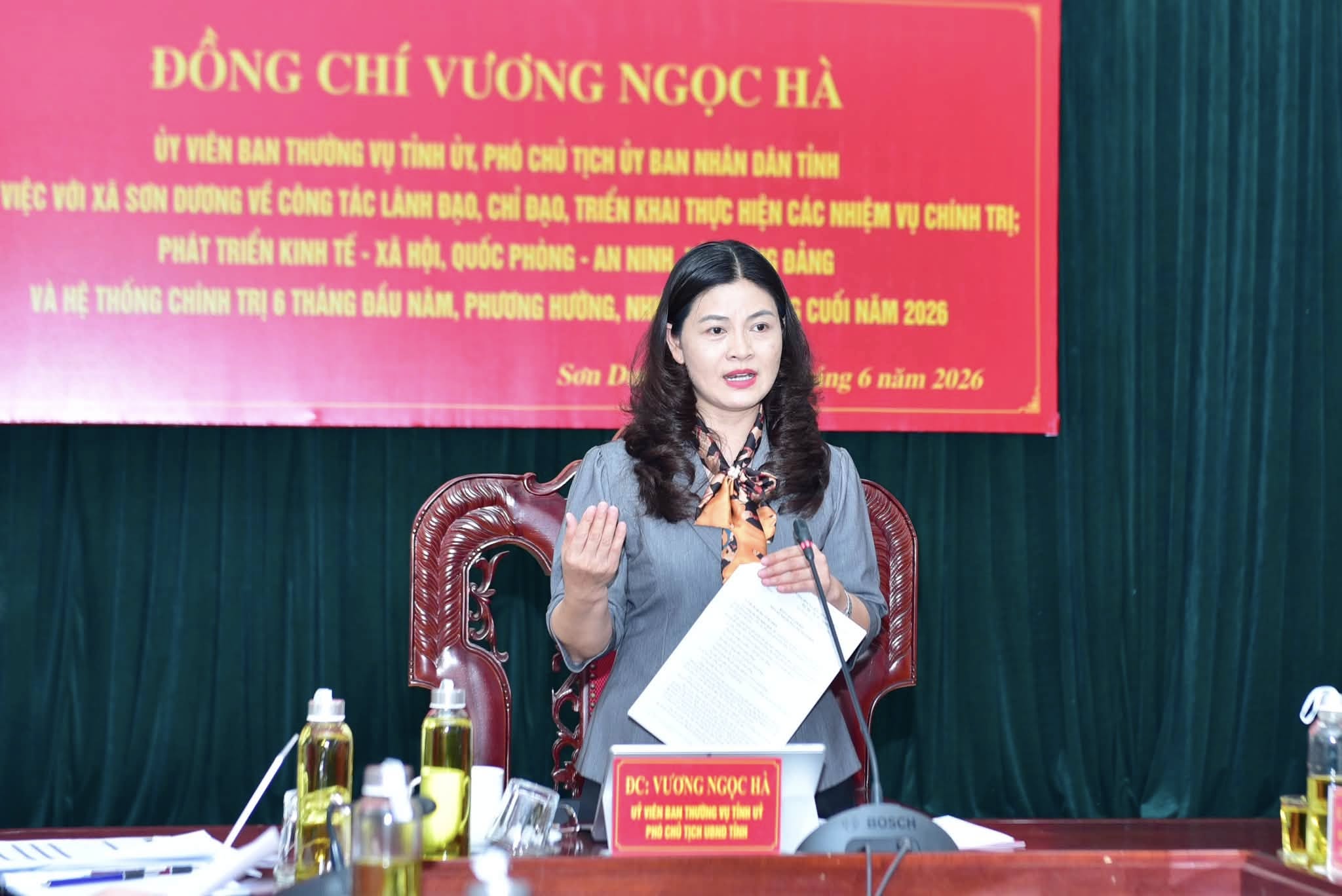 Xã Sơn Dương chủ động tháo gỡ khó khăn, quyết tâm hoàn thành các nhiệm vụ năm 2026