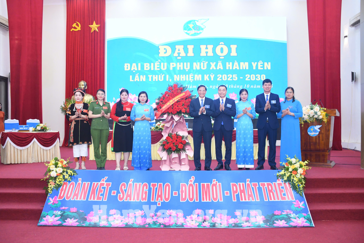 Đại hội đại biểu phụ nữ xã Hàm Yên lần thứ I, nhiệm kỳ 2025 – 2030 thành công tốt đẹp