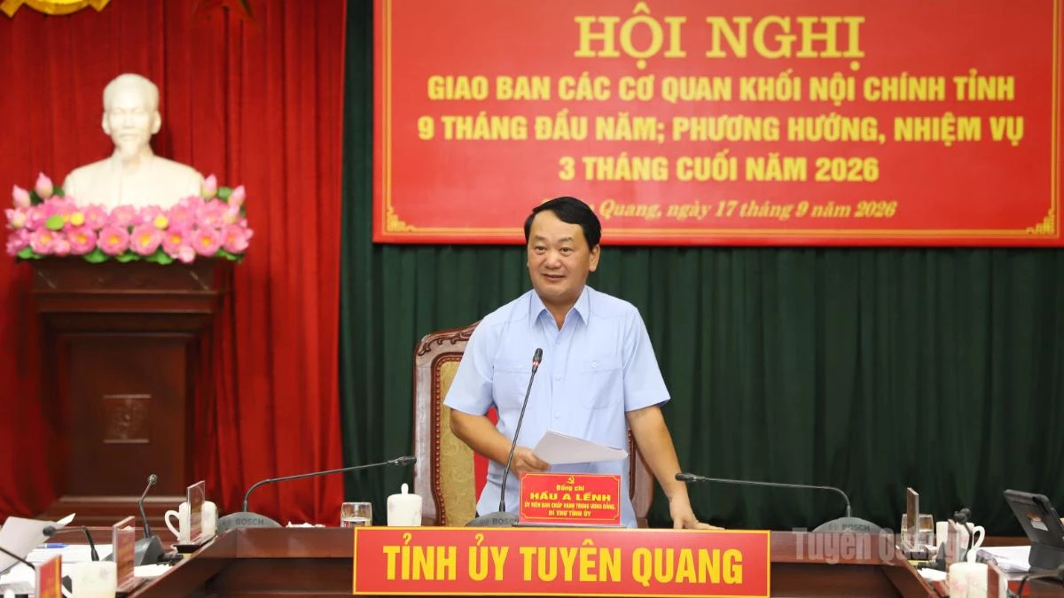 Khối Nội chính tỉnh triển khai nhiệm vụ trọng tâm 3 tháng cuối năm