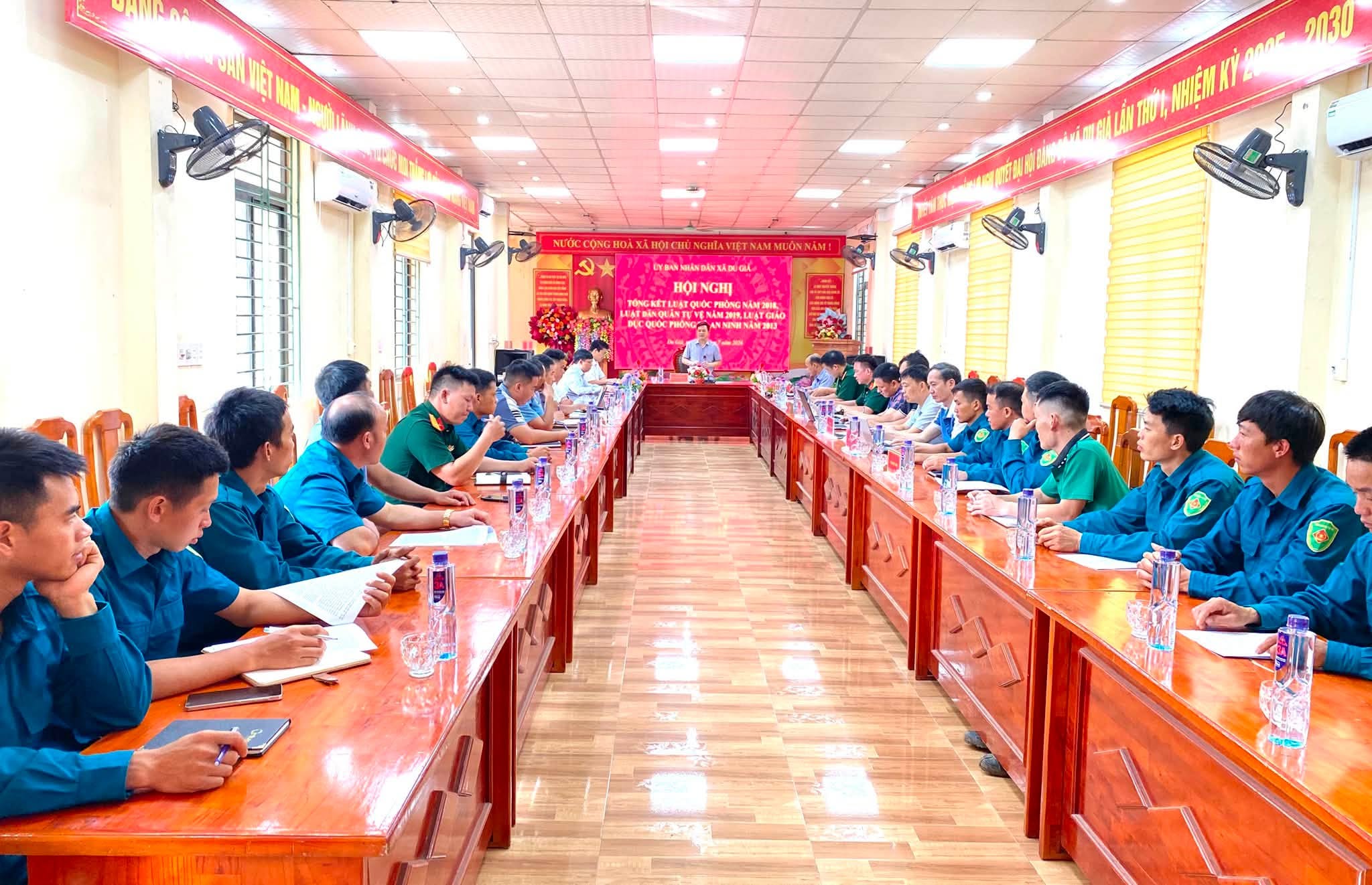 Xã Du Già tổ chức Hội nghị tổng kết thi hành pháp luật về quốc phòng, dân quân tự vệ và giáo dục quốc phòng, an ninh