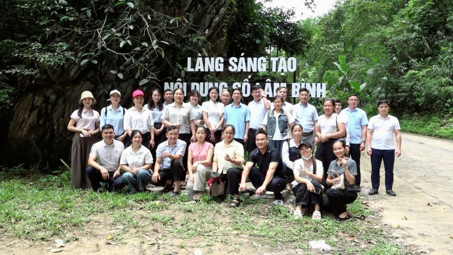 xã Bắc Quang thăm quan, học tập trao đổi kinh nghiệm về mô hình phát triển kinh tế số, sáng tạo nội dung số