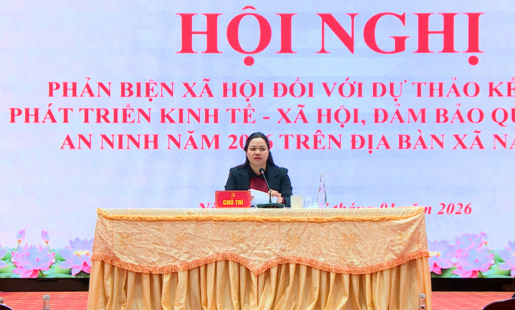 MTTQ xã Nà Hang tổ chức hội nghị phản biện xã hội đối với dự thảo kế hoạch phát triển kinh tế - xã hội năm 2026