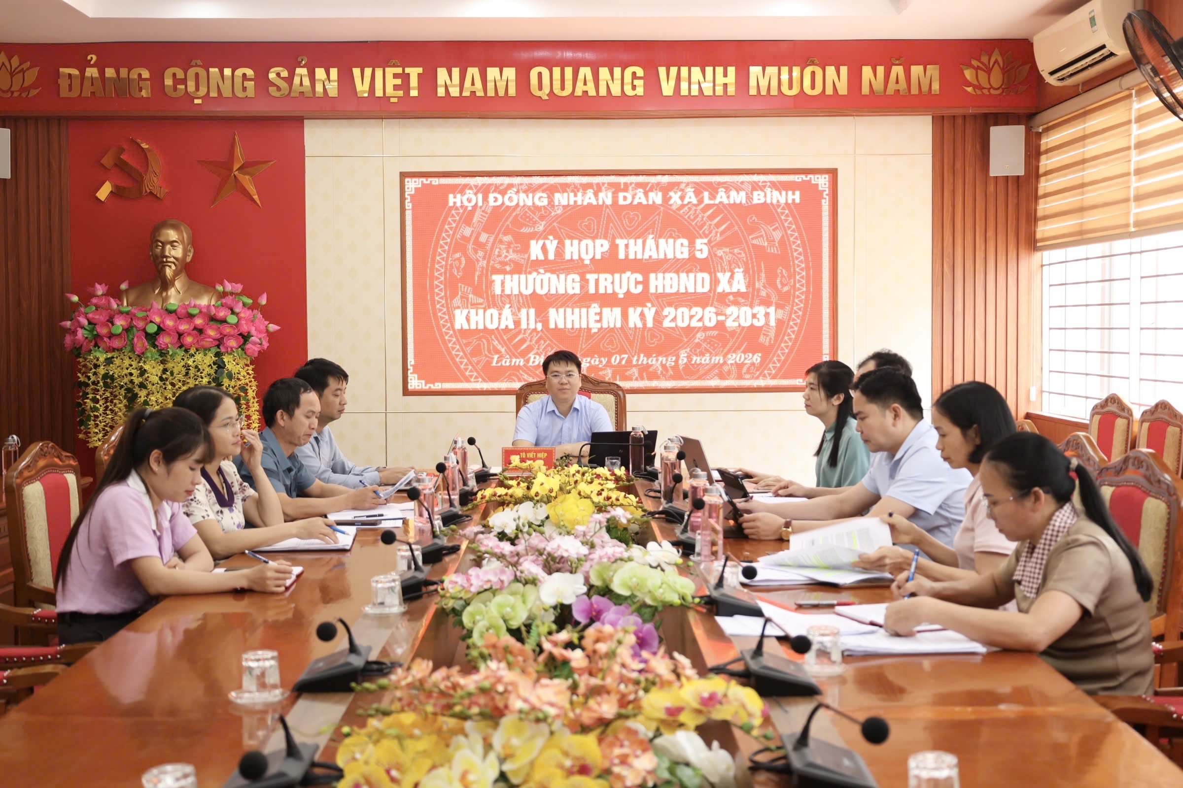 Lâm Bình họp Thường trực HĐND xã tháng 5 khóa II, nhiệm kỳ 2026-2031