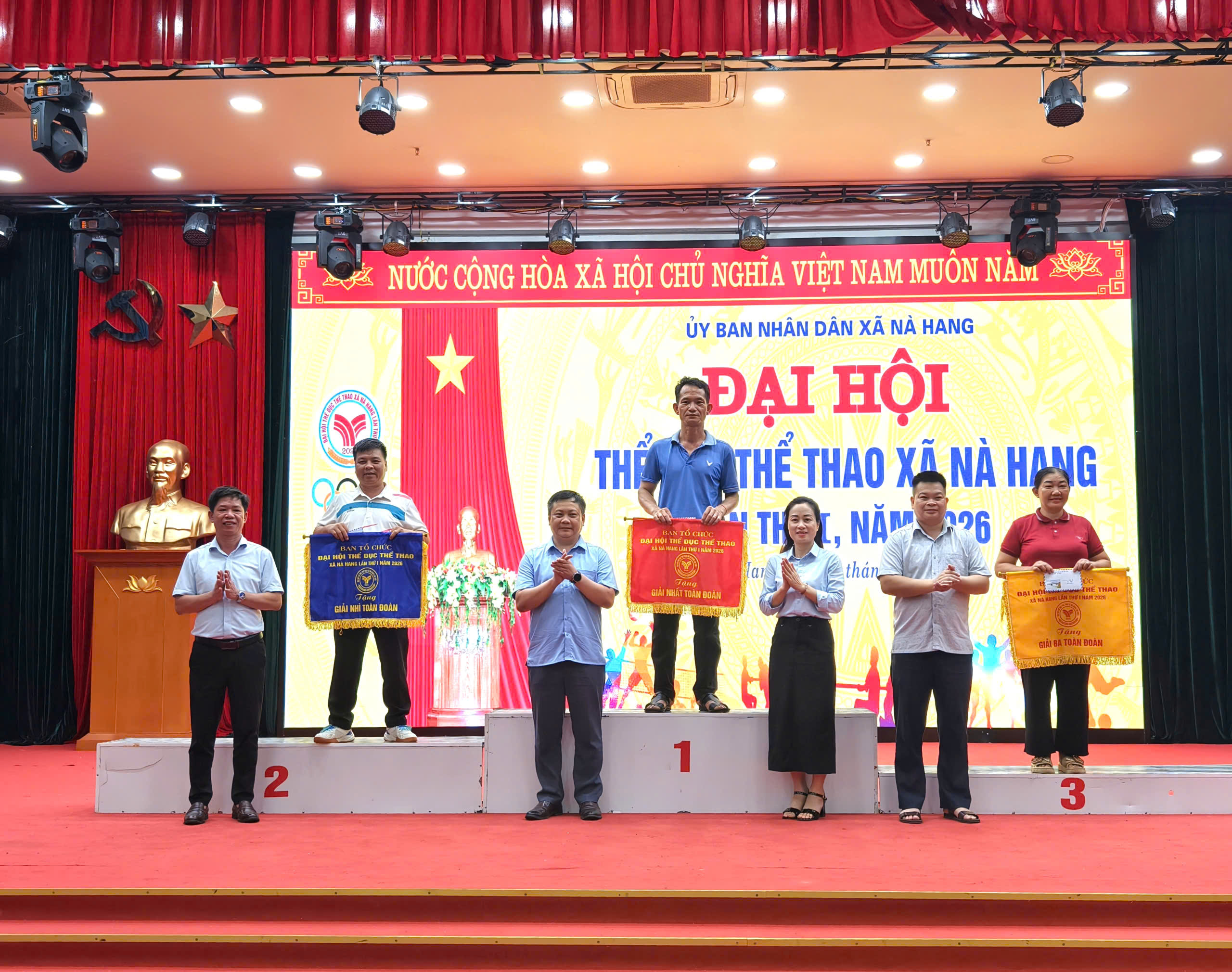 Đại hội Thể dục thể thao xã Nà Hang lần thứ I năm 2026 khép lại thành công tốt đẹp