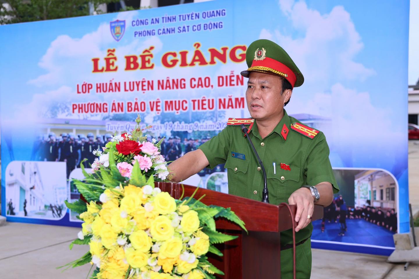 TỔNG DUYỆT CHƯƠNG TRÌNH BẾ GIẢNG HUẤN LUYỆN NÂNG CAO, DIỄN TẬP PHƯƠNG ÁN BẢO VỆ MỤC TIÊU NĂM 2025