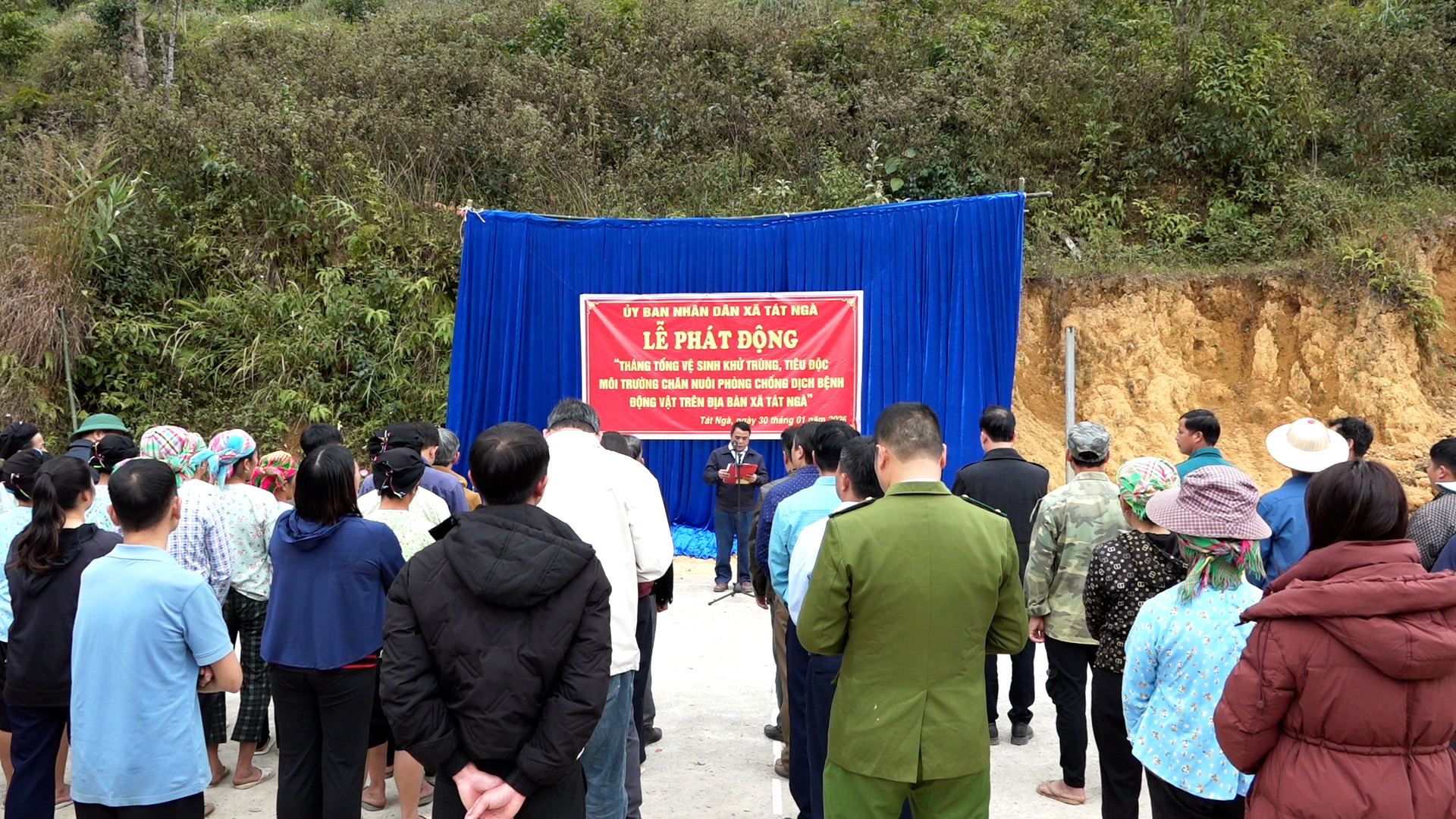 Tát Ngà phát động Tháng tổng vệ sinh, khử trùng, tiêu độc môi trường đợt 1 năm 2026