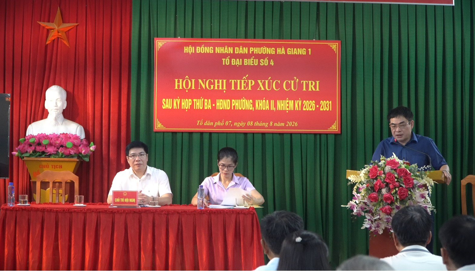 TỔ ĐẠI BIỂU SỐ 4 HĐND PHƯỜNG TIẾP XÚC CỬ TRI TẠI TỔ 7, 8, 9 PHƯỜNG HÀ GIANG 1.