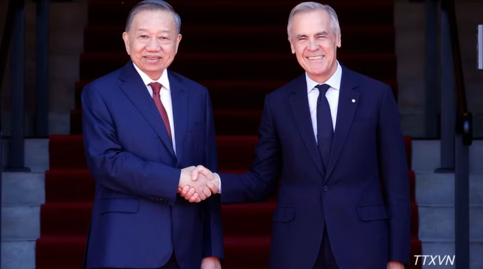Tổng Bí thư, Chủ tịch nước Tô Lâm hội đàm với Thủ tướng Canada Mark Carney