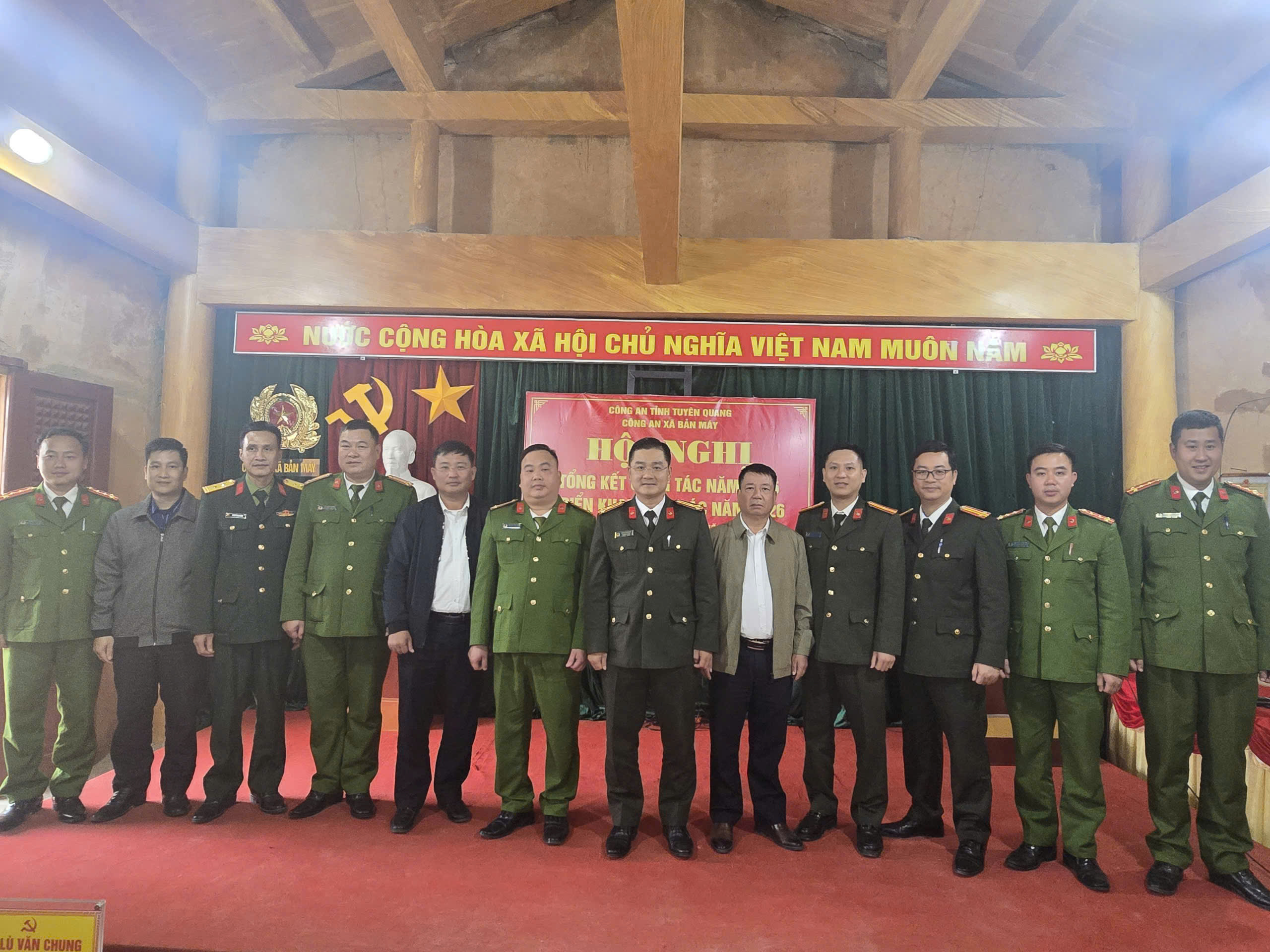 CÔNG AN XÃ BẢN MÁY: TỔNG KẾT NĂM 2025 - VỮNG BƯỚC VÀO NĂM 2026