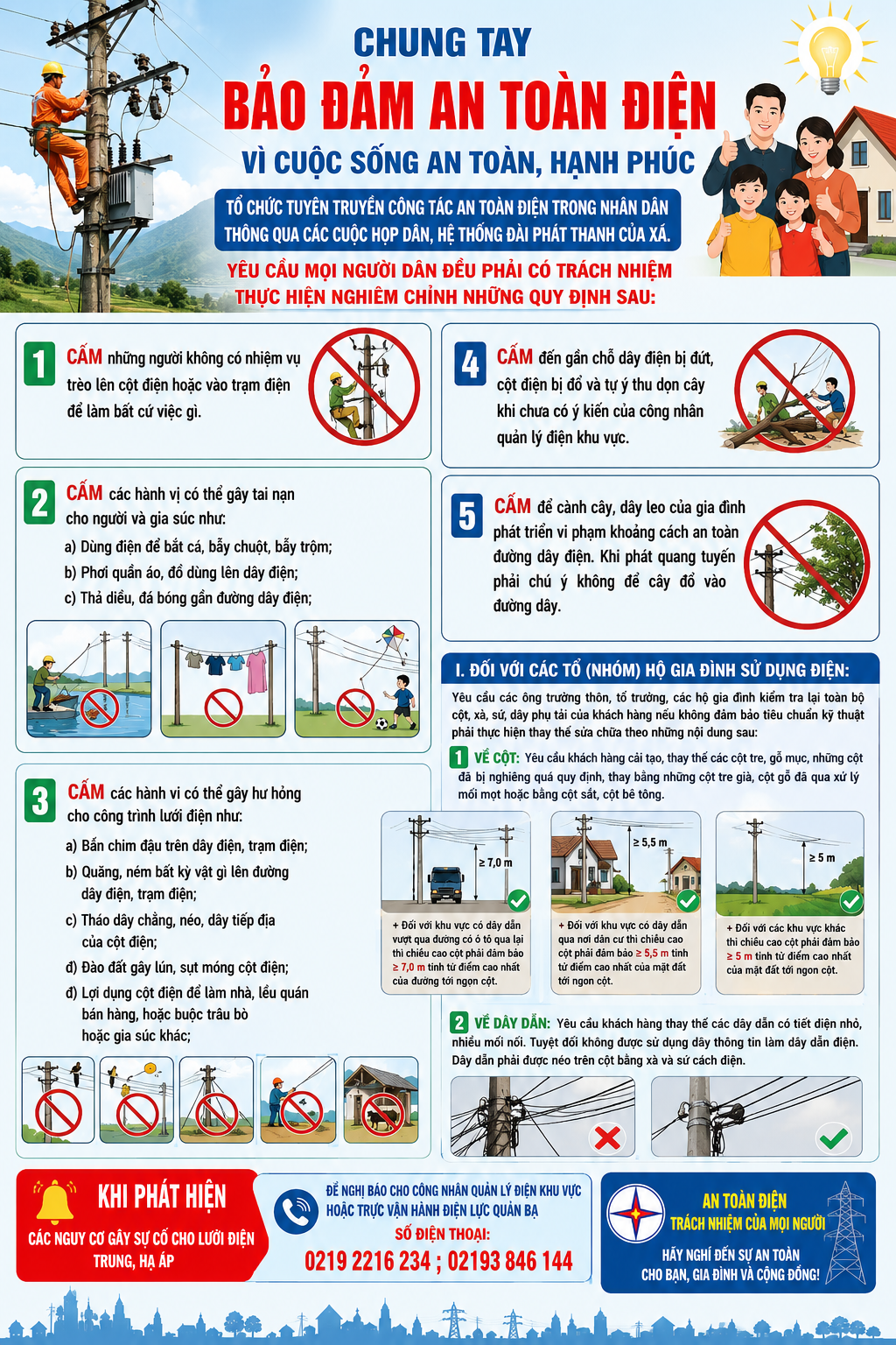 Đảm bảo an toàn điện trong nhân dân