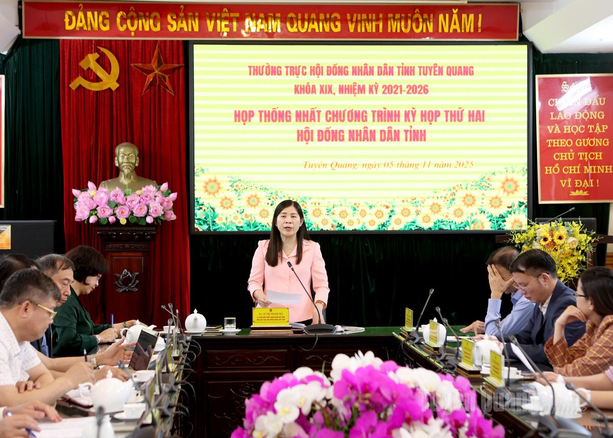 Thống nhất chương trình Kỳ họp thứ hai HĐND tỉnh khóa XIX