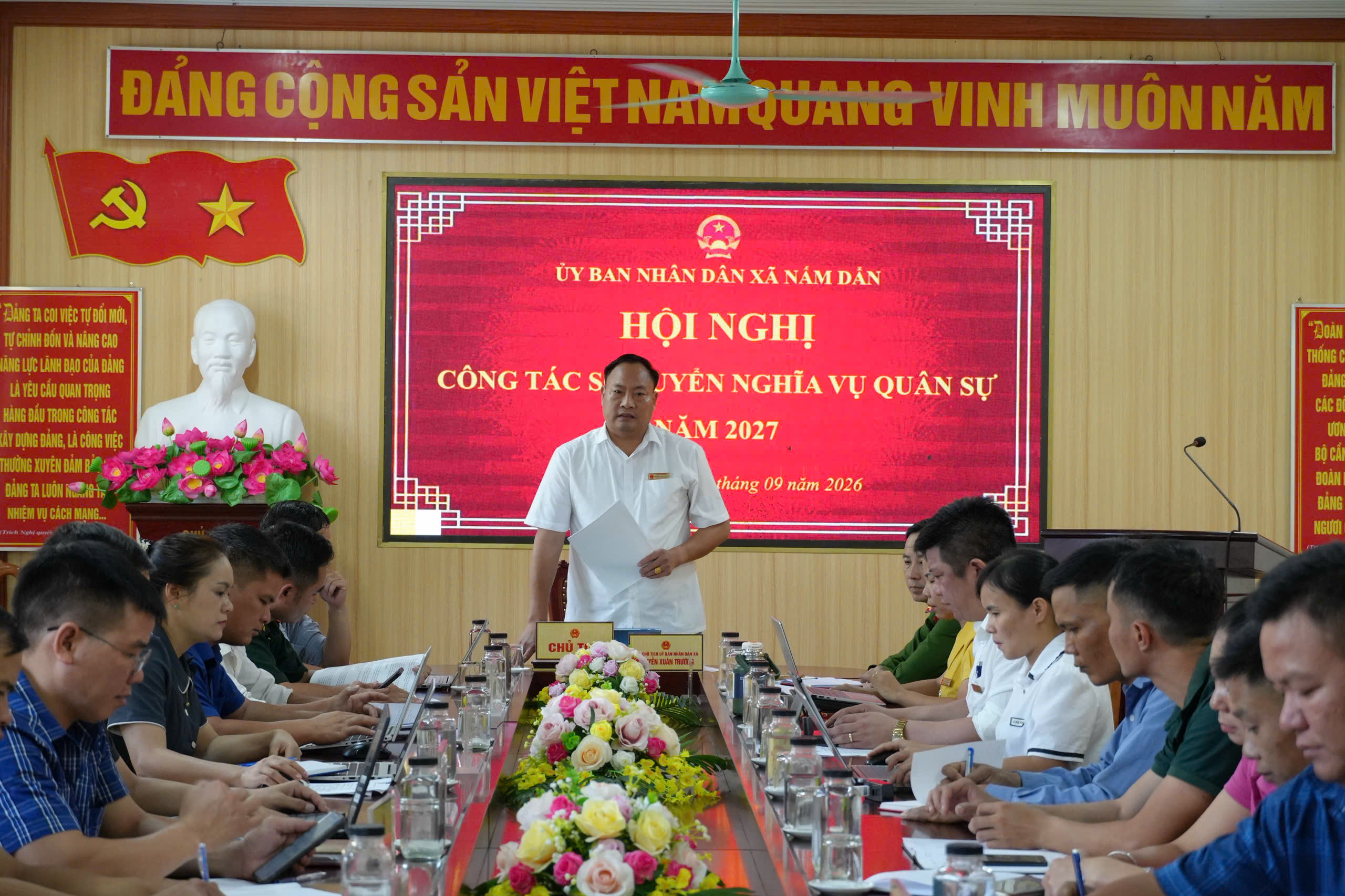 XÃ NẤM DẨN TỔ CHỨC HỘI NGHỊ CÔNG TÁC SƠ TUYỂN NGHĨA VỤ QUÂN SỰ NĂM 2027