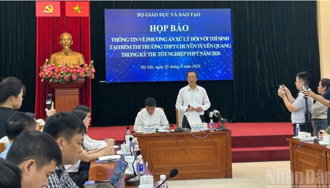 Hủy toàn bộ kết quả tại Điểm thi Trường chuyên Tuyên Quang, dự kiến thi lại tất cả các môn vào 14 và 15/8