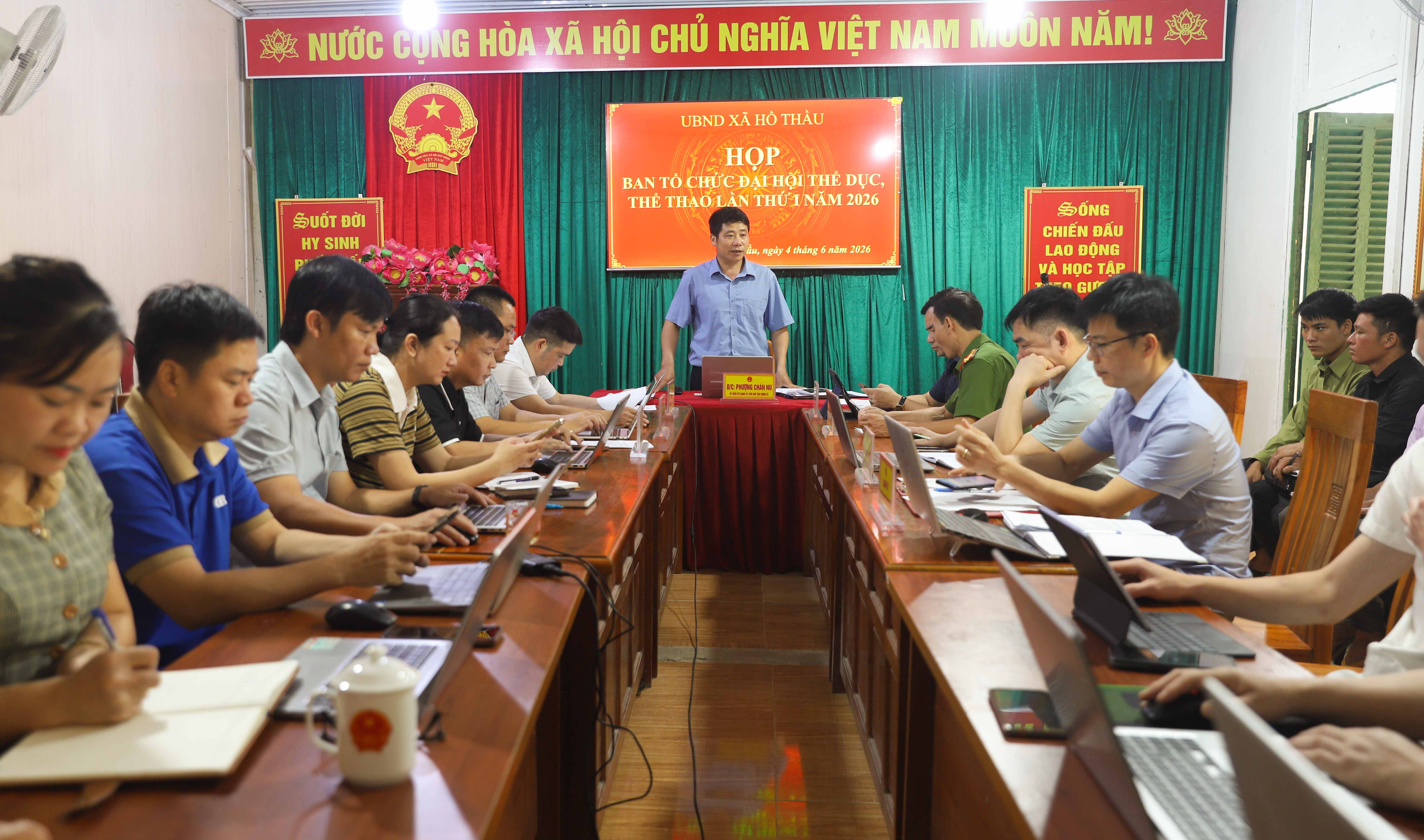 XÃ HỒ THẦU HỌP BAN TỔ CHỨC ĐẠI HỘI THỂ DỤC THỂ THAO LẦN THỨ I NĂM 2026