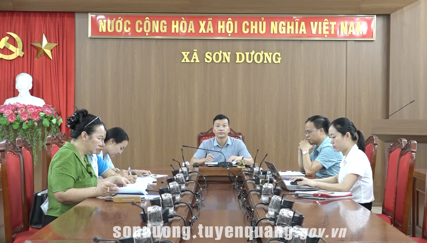  Xã Sơn Dương dự hội nghị trực tuyến toàn quốc về phân cấp, phân định thẩm quyền lĩnh vực nông nghiệp và môi trường