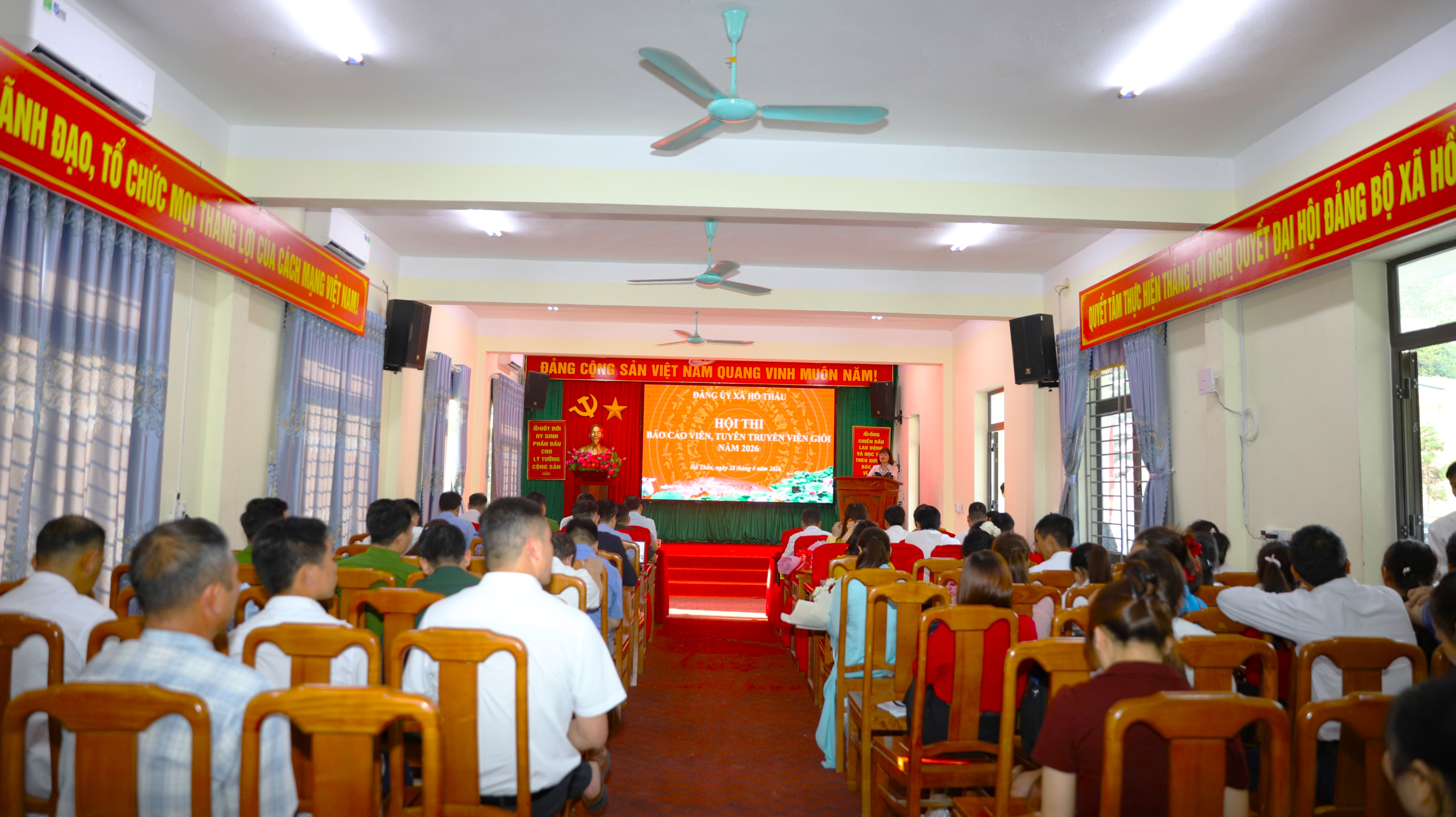 Hồ Thầu tổ chức Hội thi Báo cáo viên, Tuyên truyền viên giỏi năm 2026