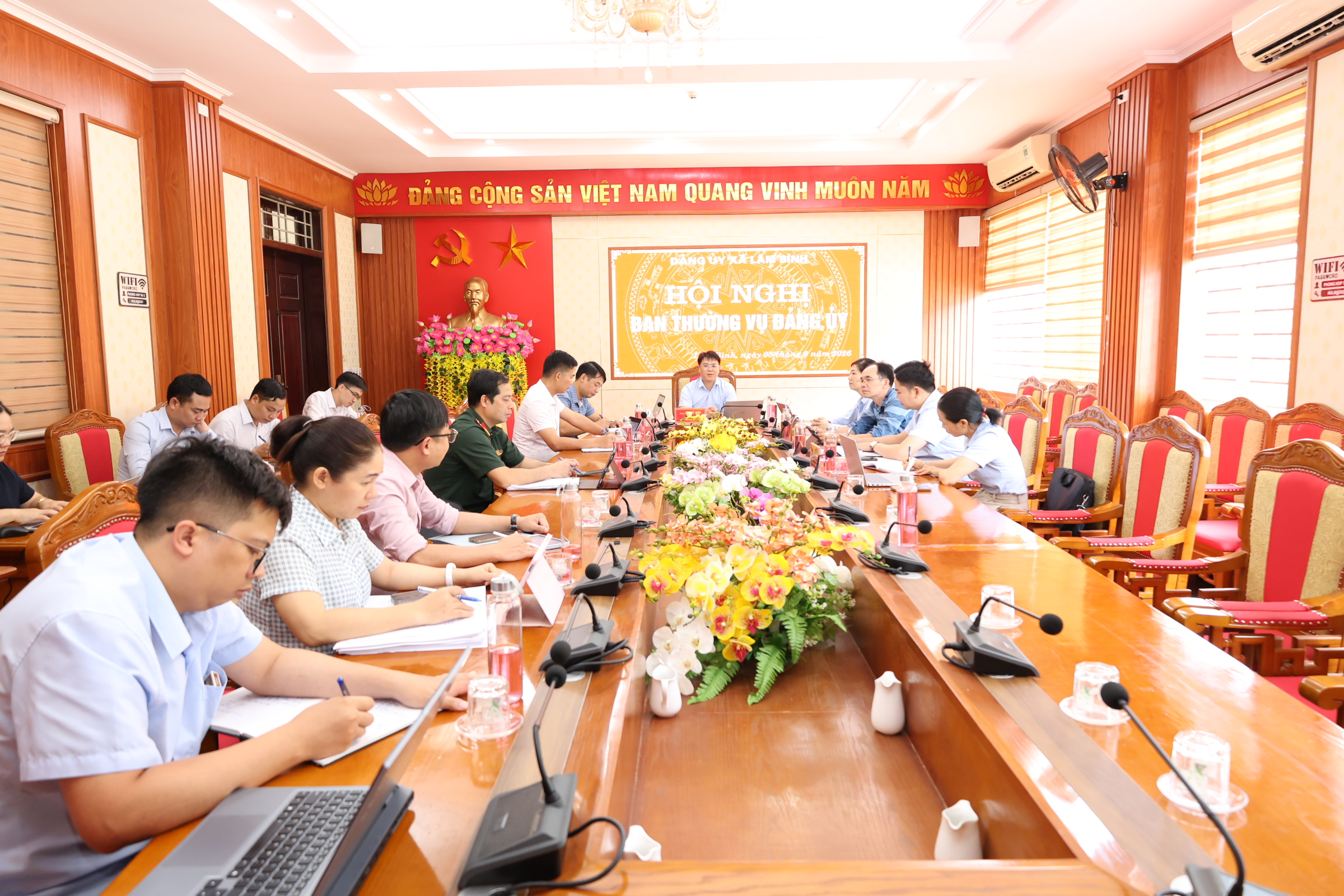 Hội nghị Ban Thường vụ Đảng uỷ xã Lâm Bình