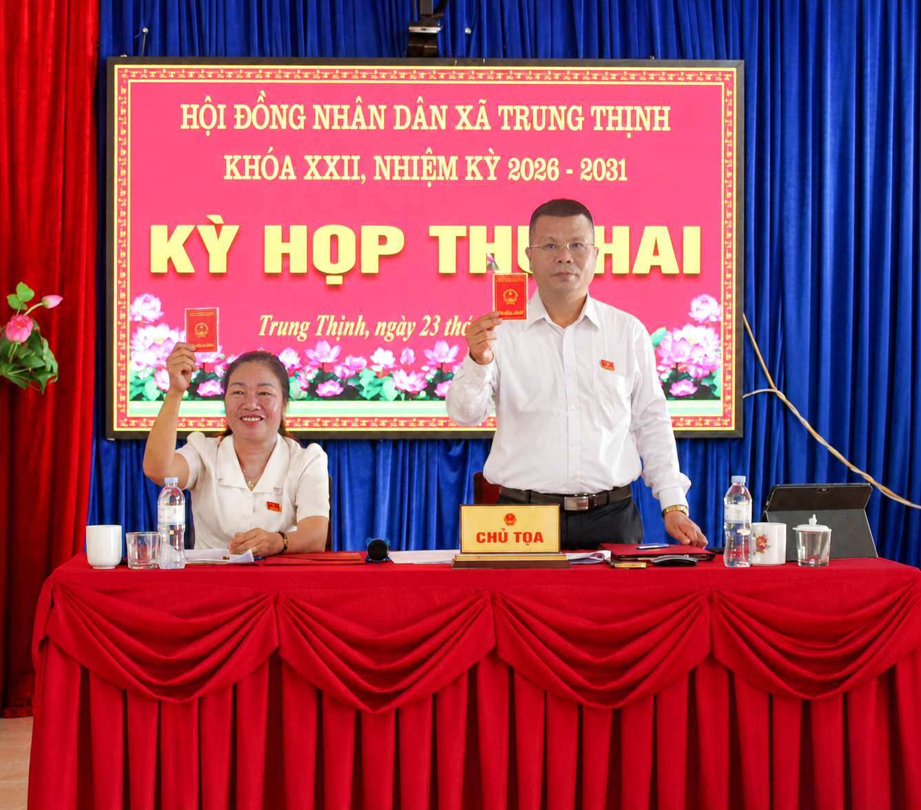 TRUNG THỊNH TỔ CHỨC THÀNH CÔNG KỲ HỌP THỨ 2 HĐND XÃ KHÓA XXII, NHIỆM KỲ 2026 – 2031