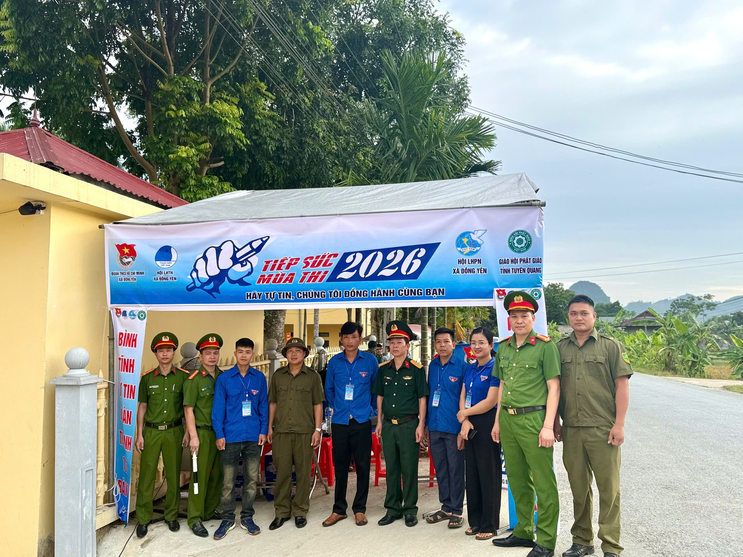 CÔNG AN XÃ ĐỒNG YÊN CHỦ ĐỘNG TRIỂN KHAI CÁC BIỆN PHÁP BẢO ĐẢM TUYỆT ĐỐI AN NINH AN TOÀN CHO KỲ THI 