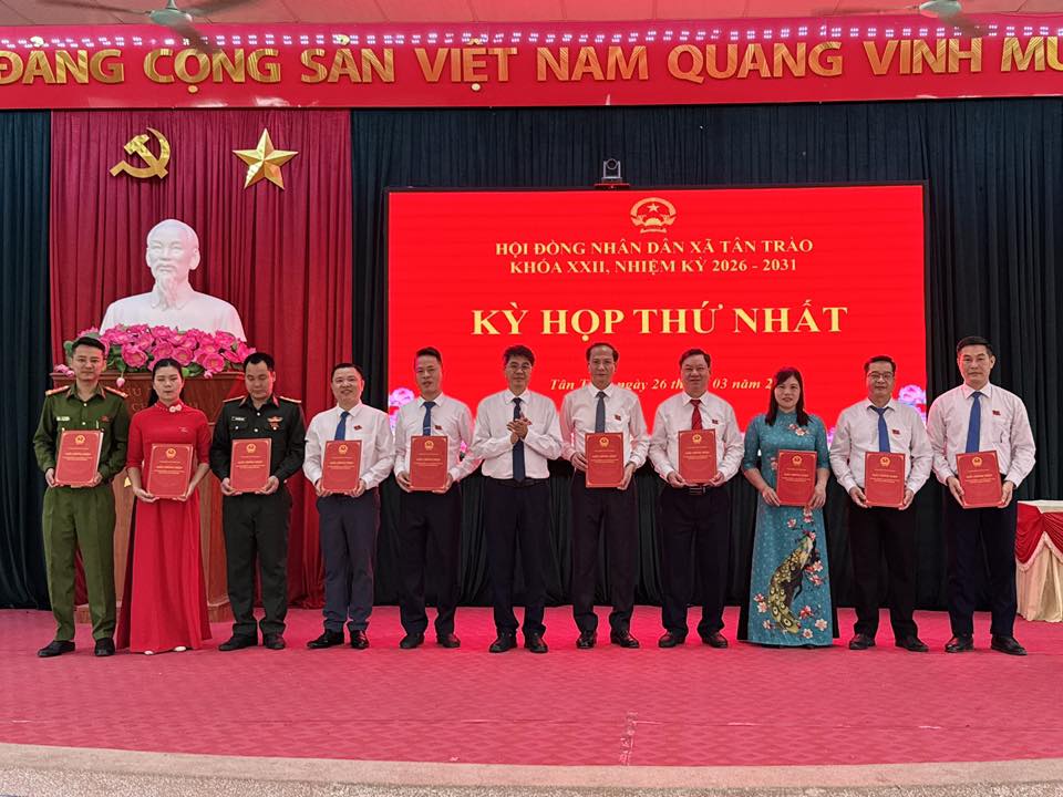 Kỳ họp thứ nhất HĐND xã Tân Trào khóa XXII, nhiệm kỳ 2026–2031