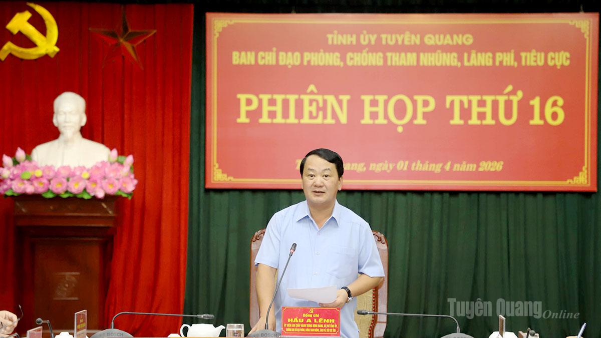 Tạo chuyển biến thực chất trong công tác phòng, chống tham nhũng, lãng phí, tiêu cực