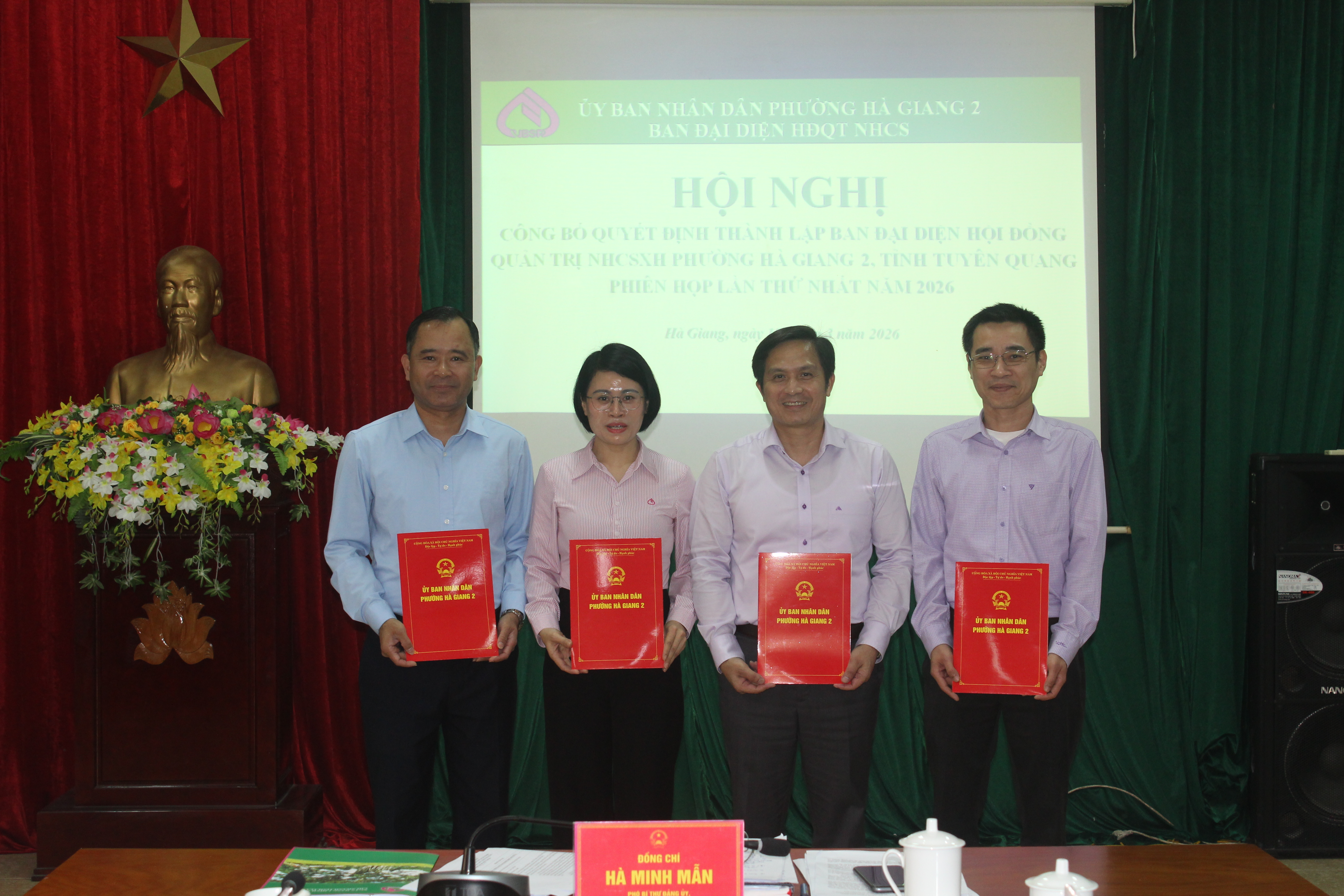 Hội nghị công bố Quyết định thành lập Ban đại diện Hội đồng quản trị Ngân hàng Chính sách xã hội phường Hà Giang 2