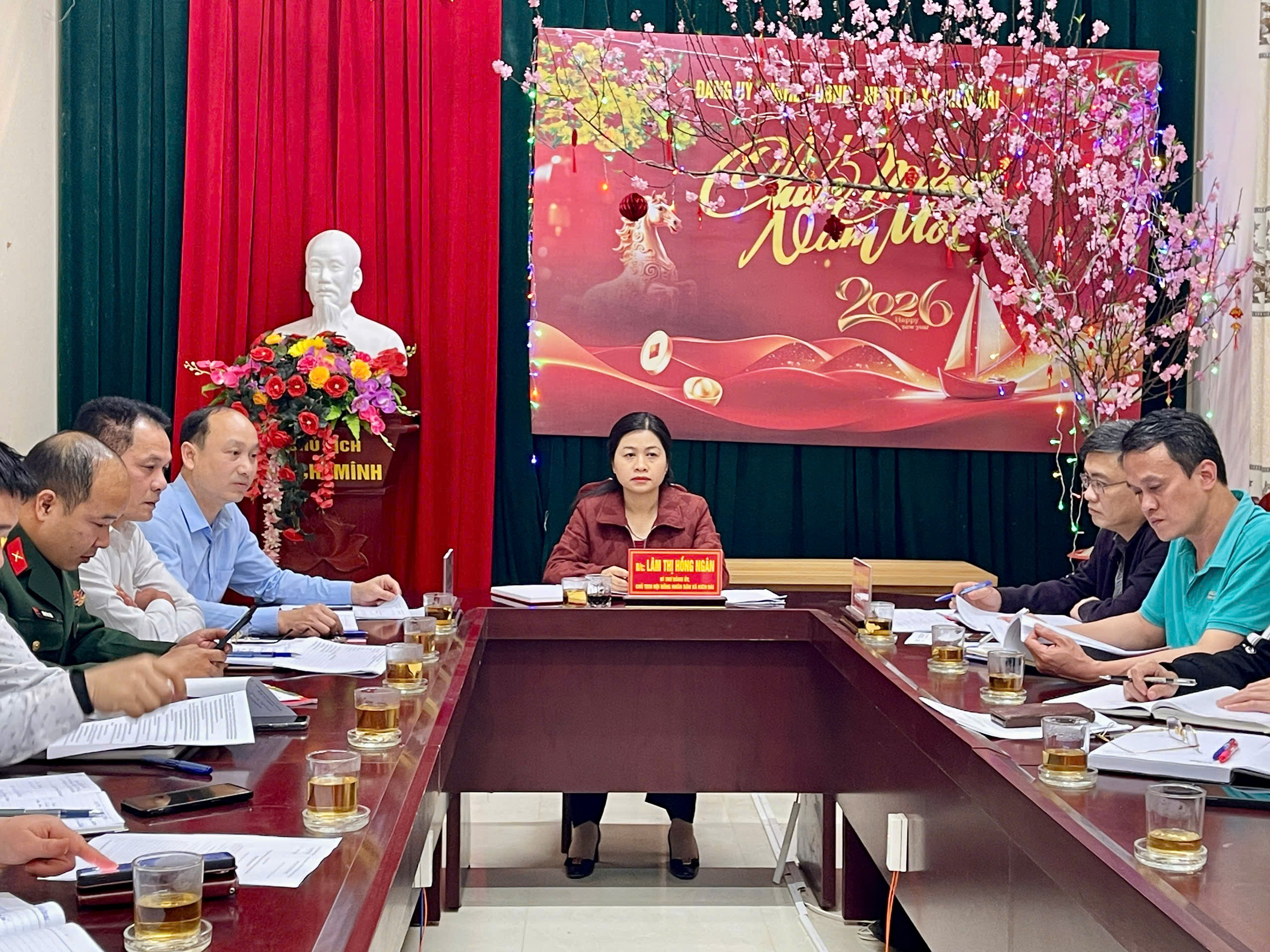 Kiên Đài: Tăng cường chỉ đạo chuẩn bị Lễ hội Bản Ho và triển khai nhiệm vụ trọng tâm đầu năm 2026