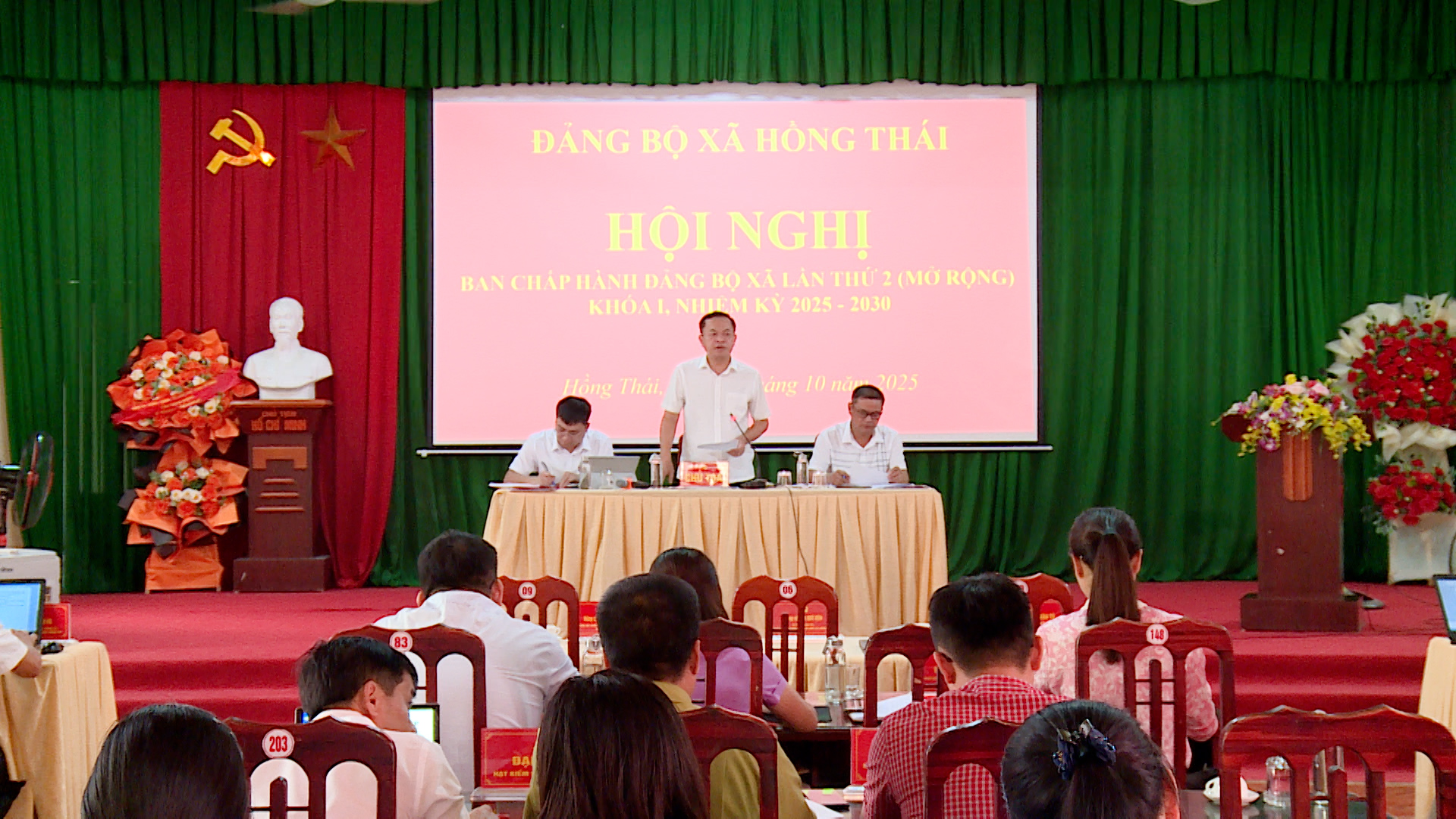 Hội nghị Ban Chấp hành Đảng bộ xã Hồng Thái lần thứ 2 (mở rộng)