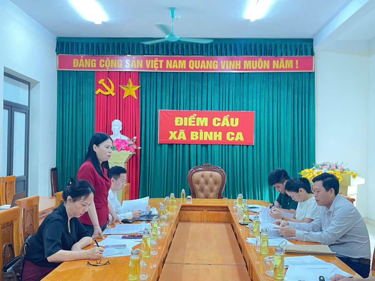 ĐOÀN KHẢO SÁT CỦA THƯỜNG TRỰC HĐND TỈNH KHẢO SÁT VIỆC TRIỂN KHAI THỰC HIỆN MỘT SỐ NGHỊ QUYẾT THUỘC LĨNH VỰC DÂN TỘC, PHÁP CHẾ TẠI XÃ BÌNH CA