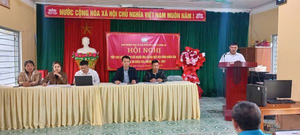 Tổ đại biểu  số 2 HĐND xã tiếp xúc cử tri tại các thôn; Cào, Giàn Thượng, Giàn Hạ 