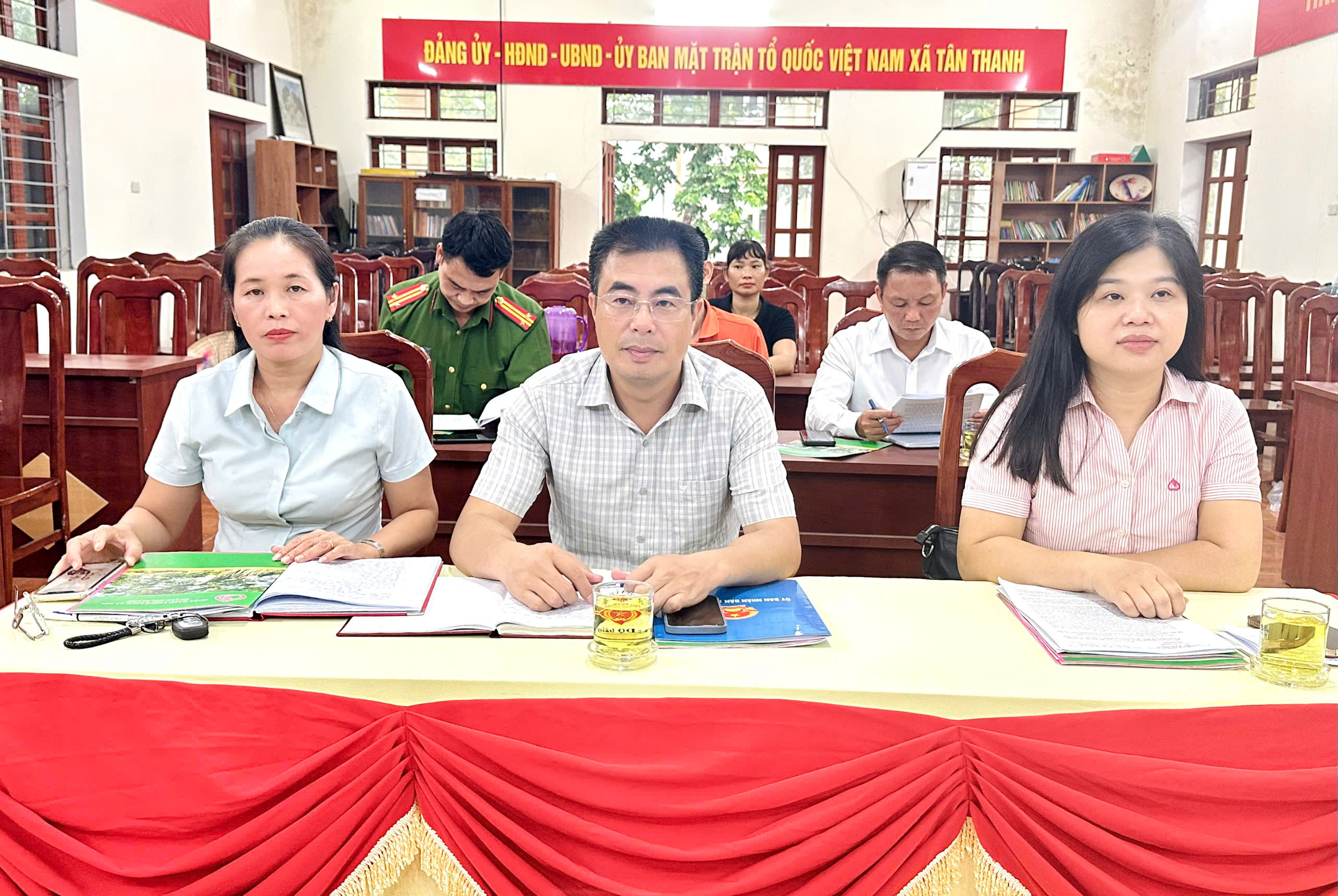 Phiên họp thứ hai năm 2026 của Ban đại diện HĐQT Ngân hàng Chính sách Xã hội xã Tân Thanh