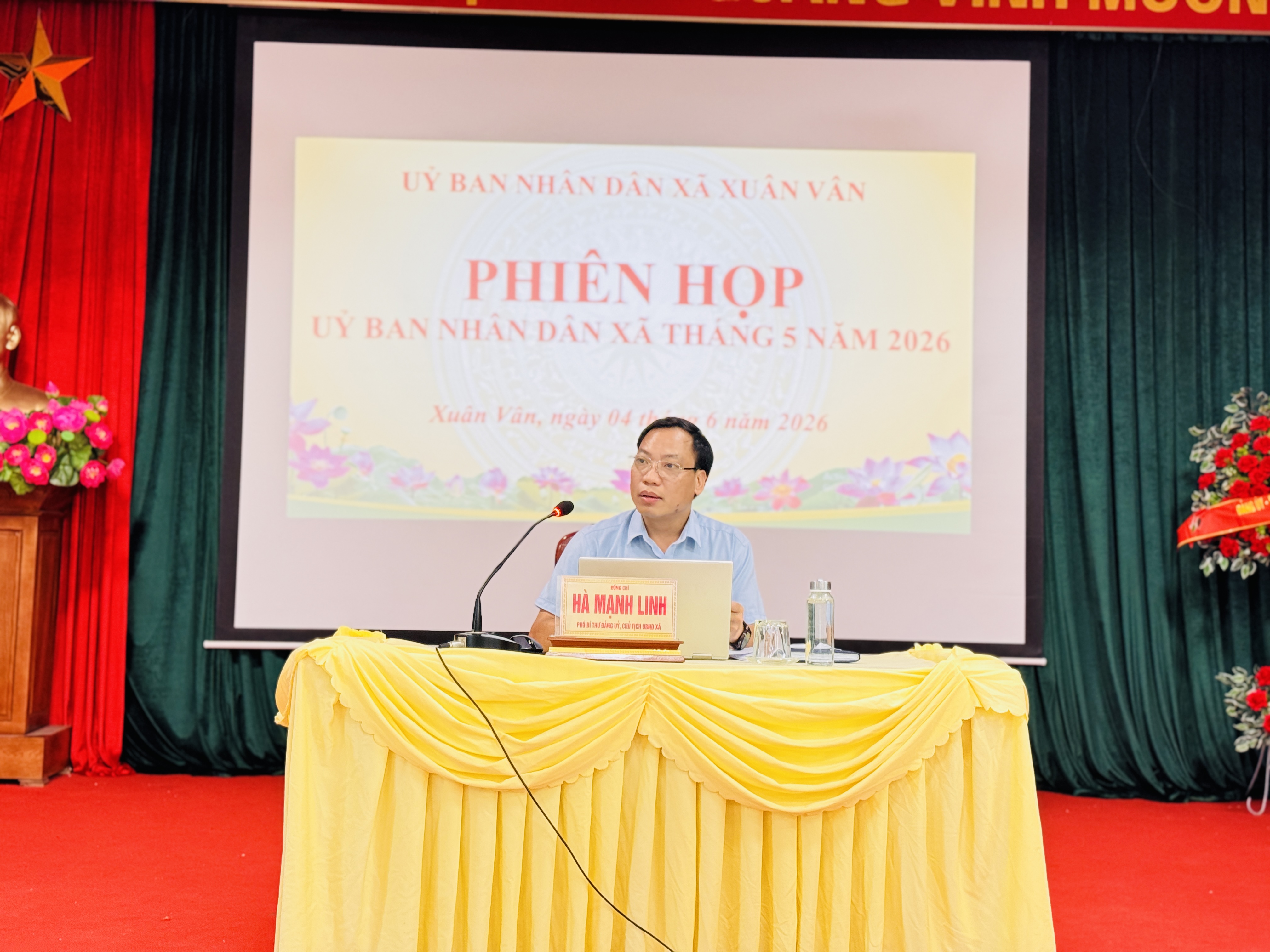 UBND XÃ XUÂN VÂN TỔ CHỨC PHIÊN HỌP THƯỜNG KỲ THÁNG 5 NĂM 2026