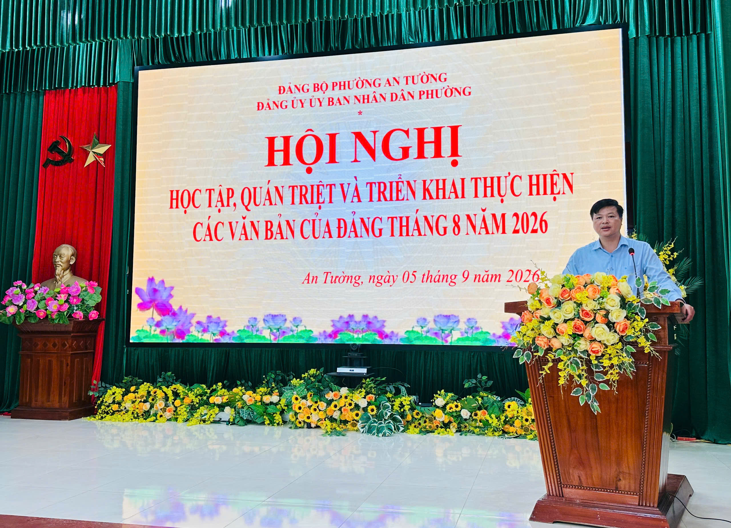 Đảng ủy UBND phường An Tường tổ chức học tập, quán triệt và triển khai thực hiện các văn bản của Đảng tháng 8 năm 2026