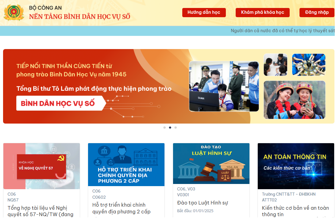 BÌNH DÂN HỌC VỤ SỐ - NỀN TẢNG CHO SỰ PHÁT TRIỂN TRONG KỶ NGUYÊN SỐ