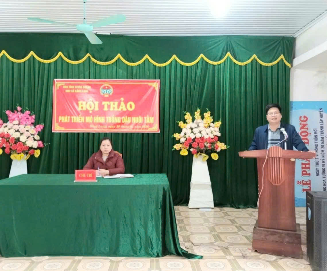 Hội thảo phát triển mô hình trồng dâu nuôi tằm tại xã Bằng Lang