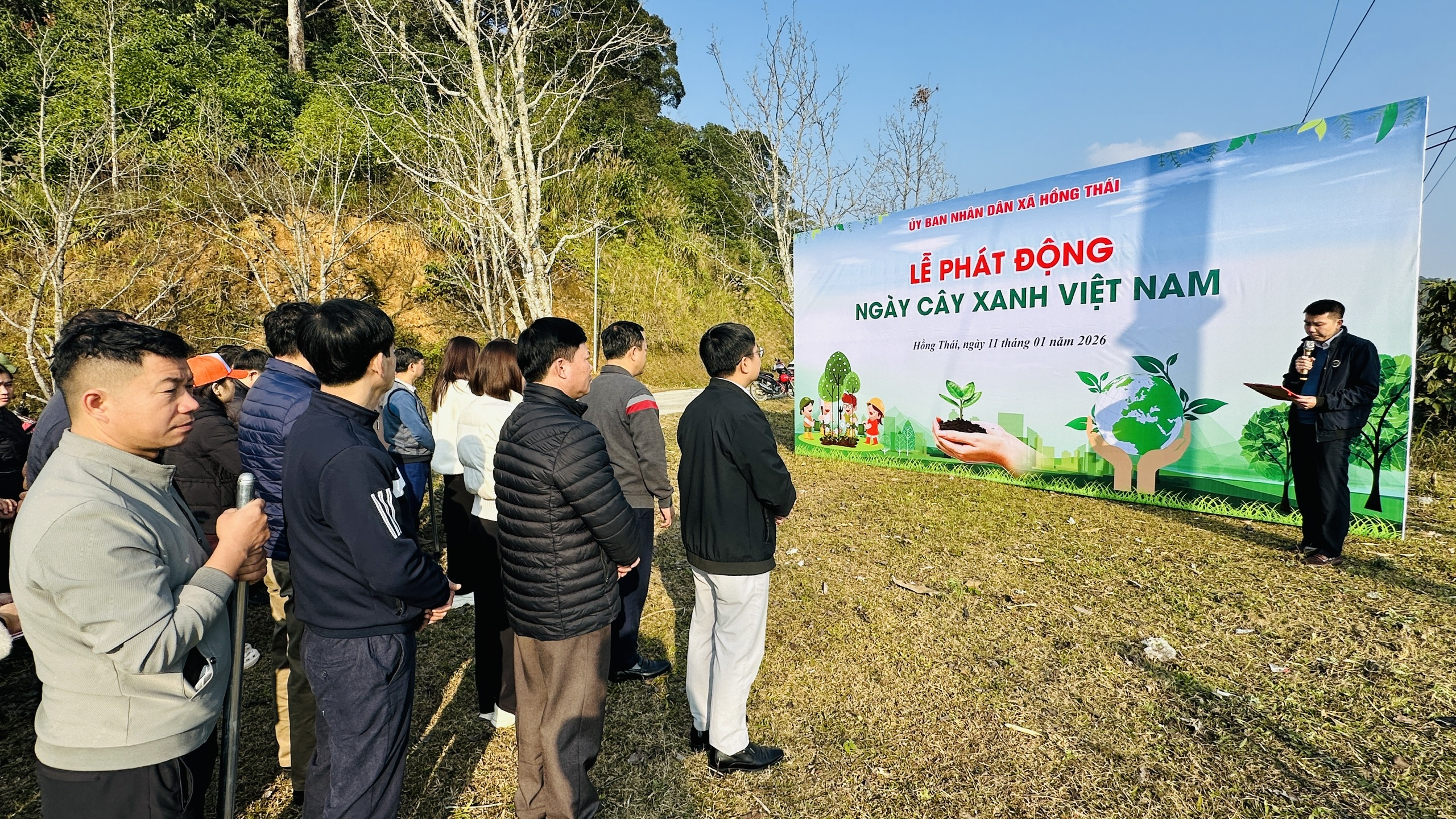 Xã Hồng Thái tổ chức Lễ phát động ngày cây xanh Việt Nam năm 2026